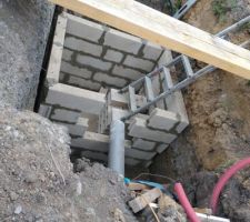 La fosse en construction