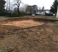 On voit l?emplacement de la maison... maintenant le terrain nous semble petit