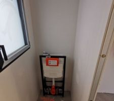 Bande placo terminé ! Wc