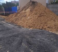 L'ouverture de chantier avec la création du chemin d'accès