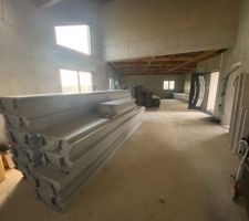 Mise en place de l?isolation sous toiture Euromac2 23cm