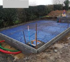 Préparation de la future dalle (garage)