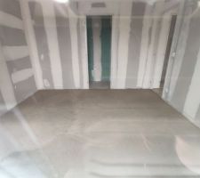 Chape de mortier posée