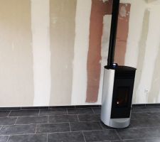 Carrelage séjour terminé !