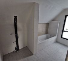 Carrelage et fa&iuml;ence salle de bain, manque les plinthes