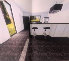 Plan cuisine &icirc;lot Ixina