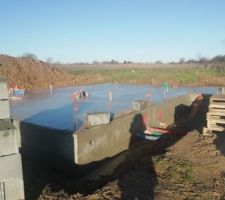 Photo du du s&eacute;chage de la dalle