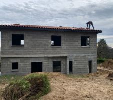 La toiture terminée
