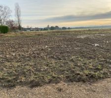 Notre terrain...500 m2 constructible et 500 autres pour le loisir :)