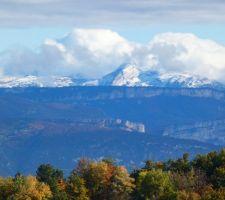 La vue sur la moucherolle, depuis mon terrain. Qu'elle chance de voir ce mariage de couleurs