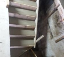 Escalier du garage fini