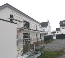 Enduit cot&eacute; entr&eacute;e