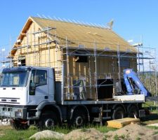Mise en place des liteaux - pan Sud
