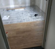 Debut des travaux interieur, pose du parquet