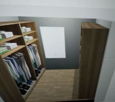 Création des dressing Pax ikea avec leur logiciel 
Voici le dressing de madame