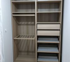 Installation de mon dressing