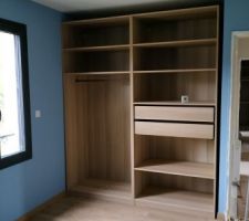 Installation du dressing de notre fils