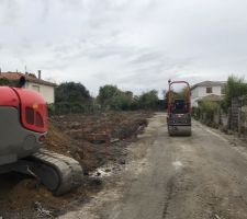 Création de l'accès chantier