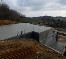 La dalle à était coulée