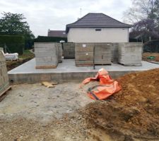 Livraison briques 1er &eacute;tage