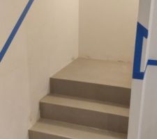 Je bosse sur l'escalier