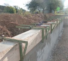 Mur blocs à bancher