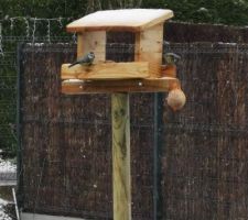 Petite maison à oiseaux faite maison pour mieux passer l'hiver