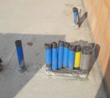 Sorties des gaines dans cellier