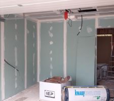 Cloisons dans Garage salon et cellier