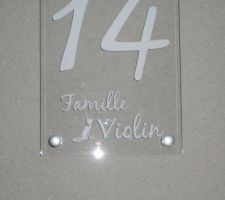 Plaque porte d'entrée