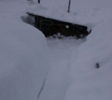 Neige, 75 cm à 1000 mètres, pas mal : le compost.