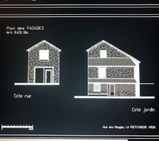 Voici les plans du projet initial des vendeurs. Il y aura pas mal de modifications, autant exterieur que dans la dispositions des pieces. Mais c'est une bonne base