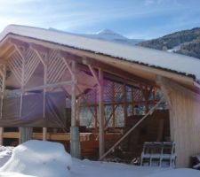 Neige en janvier 2021 à la Bistorte : c'est bien aussi avec le soleil !