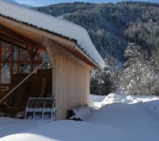 Neige en janvier 2021 à la Bistorte : c'est bien aussi avec le soleil !