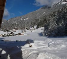 Neige en janvier 2021 à la Bistorte : c'est bien aussi avec le soleil !