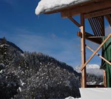 Neige en janvier 2021 à la Bistorte : c'est bien aussi avec le soleil !