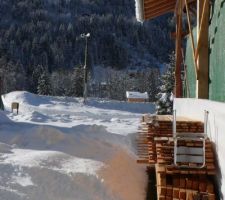 Neige en janvier 2021 à la Bistorte : c'est bien aussi avec le soleil !