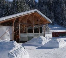 Neige en janvier 2021 à la Bistorte : c'est bien aussi avec le soleil !