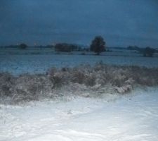 On voit bien nos voisins sous la neige ;-)... Tout le plaisir de vivre &agrave; la campagne