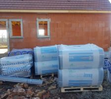 Arrivage de l'isolation int&eacute;rieure