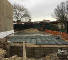 Béton en cours