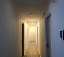 Spots non encastrable avec gestion ambiance. La en mode anneaux allumé dans le fond en mode 100%