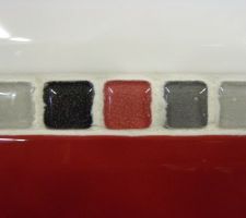 Listel de la faïence de la SDB de l'étage