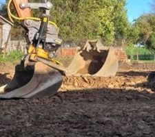 Réalisation de la plate forme avant Noël 2020 et des fouilles mi-janvier 2021