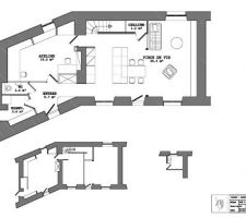 Plan de la maison dessiné par notre architecte