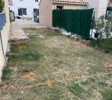 Préparation du terrassement avant arrivée du maçon