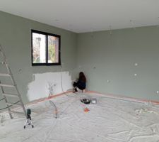 Peinture cuisine Vert de gris