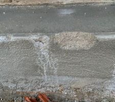 Seuil de garage à refaire...:(
