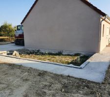 Terrassement final (gravier de finition)