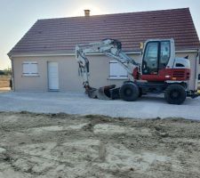 Terrassement final (gravier de finition)